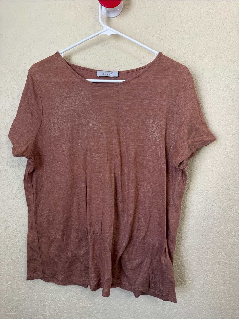 Marks & Spencer Rust Brown Short Sleeve Tee